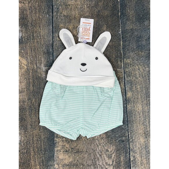 Just One You By Carters Size 3-6 Months Easter Bunny Hat & Diaper Cover! NWT! - Picture 1 of 4